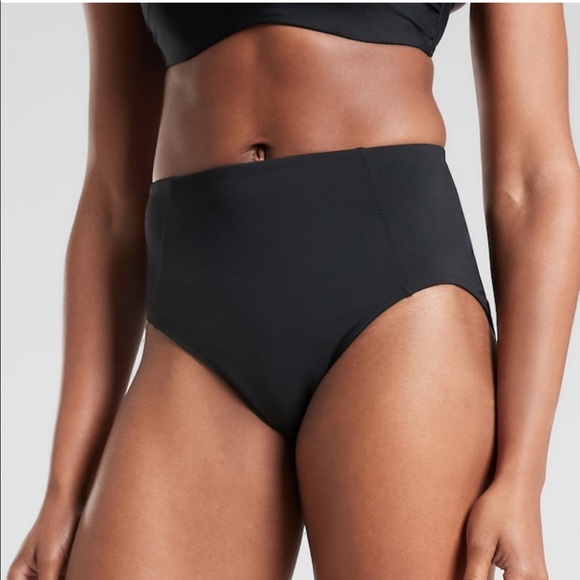 Athleta High Waist Swim Bottom Dress Blue XS - Picture 2 of 8